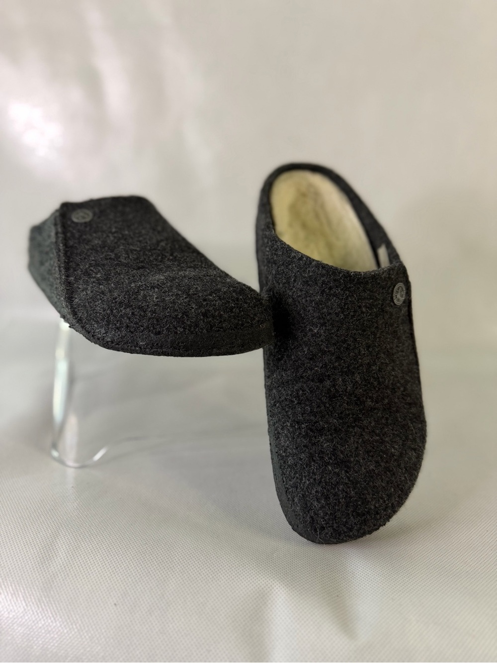🤍 Birkenstock Wool Felt Cozy Slippers – Size 39